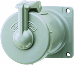 100A 2 Pole 3 Wire Receptacle Assembly, 600 VAC, 50-400 Hz, Indoor/Outdoor Use