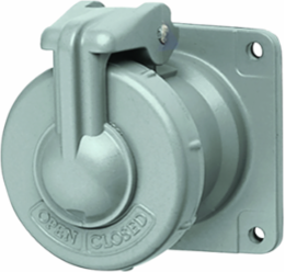 60A 2 Pole 2 Wire Receptacle - AT Type - 600 VAC, Indoor/Outdoor Use