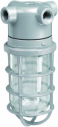 100W Incandescent Ceiling Mount Light Fixture, 3/4 Inch Hub, Aluminum, Powder Epoxy Finish