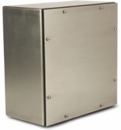 NEMA 4X Gasketed Screw Cover 6X6X6 304 Stainless Steel