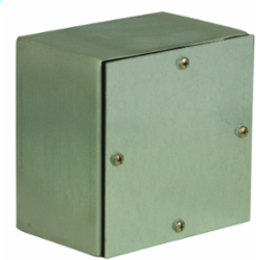 N4 Gasketed Screw-Cover 12X12X4 Carbon Steel - Galvanized