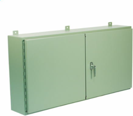 N12 Double Door Wall-Mount 30X48X10 Carbon Steel - Gray