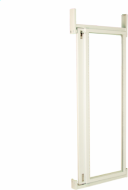 Swing Out Rack For 36 Inch Width Freestanding 57.8X19 Carbon Steel - White