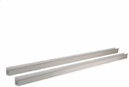 72 Inch Freestanding Relay Rack Angle, Carbon Steel, White Finish