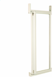 Swing Out Rack For 36 Inch Width Freestanding 75.3X19 Carbon Steel - White