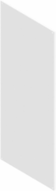 Half Swing Panel Single Door Freestanding 39.8X31 Carbon Steel - White
