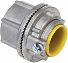3/4 Inch Zinc Weatherproof Conduit Hub with Ground, Vibration-Proof Locknut, Insulated Throat