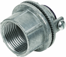 Weatherproof Conduit Hub 1 Inch Zinc with Ground Screw, Vibration-Proof Termination
