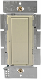 Wireless Single Pole Decorator Switch, 120V AC, Ivory, 2.4 Inch Width