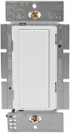 Wireless Decorator Switch, Single Pole, 277V AC, White, 2.5 Inch Width