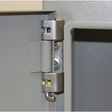 NEMA 4 Double Door Freestanding Enclosure with KwikHinge™ 90X72X20 Carbon Steel - Gray