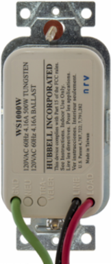 Wall Switch Occupancy Sensor, Passive Infrared, 120V AC, 500 Watt, 4.15 Inch x 1.82 Inch x 1.62 Inch, White