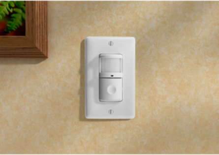 Wall Switch Occupancy Sensor, Passive Infrared, 120V AC, 500 Watt, 4.15 Inch x 1.82 Inch x 1.62 Inch, White