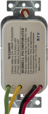 Occupancy/Vacancy Sensor Wall Switch, 120/277V AC, 4.15 Inch x 1.82 Inch x 1.62 Inch