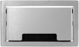 Aluminum Furniture Connectivity Box, 10.5 Inch, Grommet Style