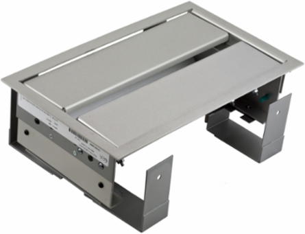 Recessed Furniture Connectivity Box Work Surface Elite, 4 Power Outlets, 14.9 Inch Width