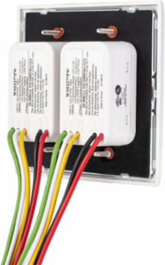 2 Gang ScrubSwitch, 10 Amp 120V, 8 Amp 277V, ABS Plastic Plate
