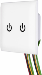 2 Gang ScrubSwitch, 10 Amp 120V, 8 Amp 277V, ABS Plastic Plate