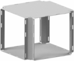 N1 Cross (Hinged-Cover/Screw-Cover Wireway) 12X12X16 Carbon Steel - Galvanized