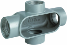 3/4 Inch Hub Iron Conduit Body, NEMA 3 Seal, Powder Epoxy Paint
