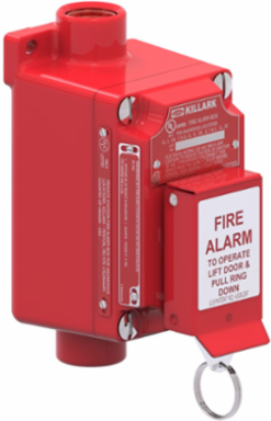 Aluminum Fire Alarm Station 3/4 Inch Hub, 2NO/2NC Contacts, 8.25 x 5.875 x 6.75 Inch