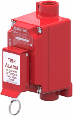 Aluminum Fire Alarm Station 3/4 Inch Hub, 2NO/2NC Contacts, 8.25 x 5.875 x 6.75 Inch
