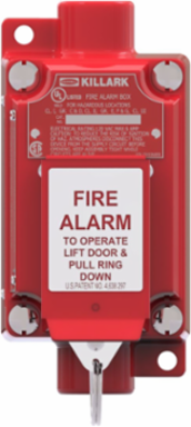 Aluminum Fire Alarm Station 3/4 Inch Hub, 2NO/2NC Contacts, 8.25 x 5.875 x 6.75 Inch