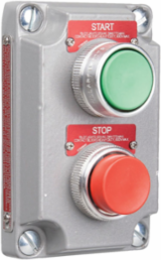 Aluminum Control Station Cover - 6.375 Inch x 6 Inch x 4.375 Inch, 2-Poles, 10A