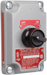 Aluminum Maintained Contact Selector Switch Cover, 7.5 Inch x 6 Inch x 4 Inch, 60A Contact Rating