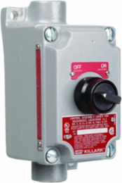 Aluminum Control Station 2-Position Selector Switch, Hub 1/2 Inch, 10A Rating