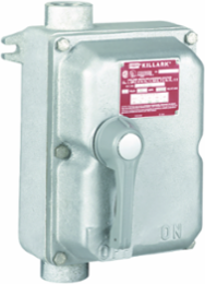Non-Fused Disconnect Switch Enclosure, 3 Poles, 4-1/8 Inch Depth, 8-3/4 Inch Width, Aluminum
