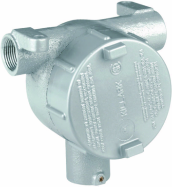 Aluminum Splice Box and Hanger, 1/2 Inch Stem, 3/4 Inch Hub, 7.5 x 6 x 4 Inch