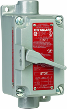 Aluminum Manual Motor Starting Switch 1 Pole 3/4 Inch Hub Size