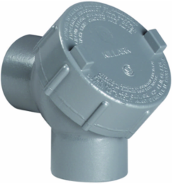 90° 1 Inch Iron Capped Elbow, Threaded for Rigid Conduit, 1.77 lb