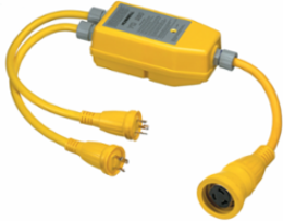 Marine Grade 2-30A to 1-50A Adapter, 30 A, 125/250V, 3-Wire Grounding