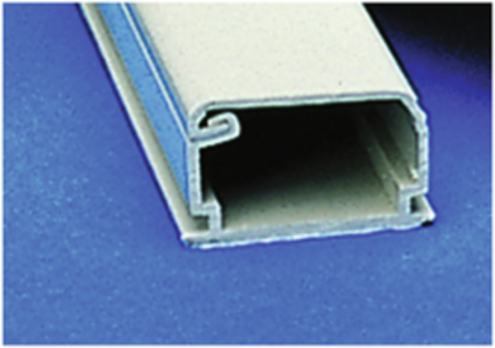 One Piece Surface Raceway, 3/4", 6.0 ft Long, PVC, White, 120ft/Carton