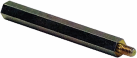 APO Mounting Plate Standoff, 0.38 Inch x 0.38 Inch x 0.39 Inch, Polished Brass