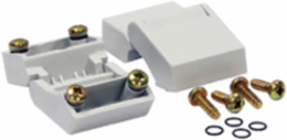 APO Non-Metallic Hinges, Light Gray Polyamide, Smooth Matte Finish