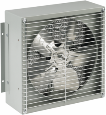 Filter Box Fan 10.13x10.13x4.50 Inch Light Gray Steel, Airflow 663 CFM
