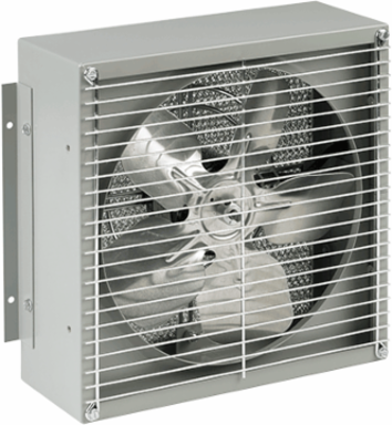 Filter Box Fan 10.13x10.13x4.50 Inch, Steel, 115 VAC, Light Gray
