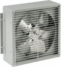 Filter Box Fan 10.13x10.13x4.50 Inch, Steel, 115 VAC, Light Gray