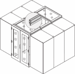 Aisle Containment Height Extension Profile to Raise Top Cover