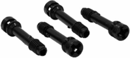 APO Replacement Cover Screws Set, Polyamide, Smooth Matte, Black