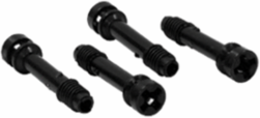 APO Replacement Cover Screws Set, Polyamide, Smooth Matte, Black