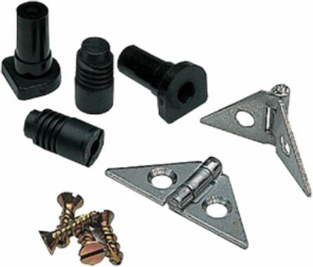 APO DT Enclosure Hinges, Mill Finish, Stainless Steel, Unpainted
