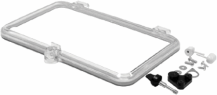 VJ NEMA Hinged Window Kit, 227x120mm, Transparent, Polycarbonate
