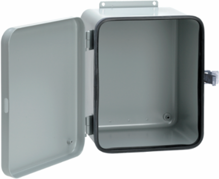 Removable Hinge Quick-Release Latch Contoured Type 12, 10x8x4, Gray, Steel