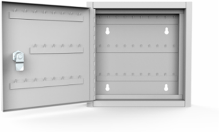 Locking Utility Cabinet, 12 Inch x 12 Inch x 2 Inch, Gray, Steel, NEMA Type 1