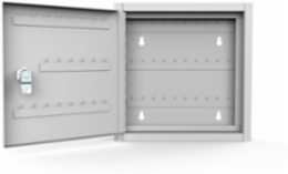 Locking Utility Cabinet, 12 Inch x 12 Inch x 2 Inch, Gray, Steel, NEMA Type 1