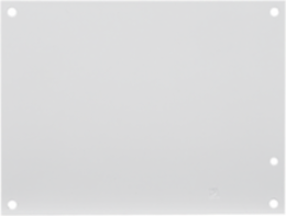 Panel for Small Enclosure Type 1 and 3R, fits 12x12, White, Steel